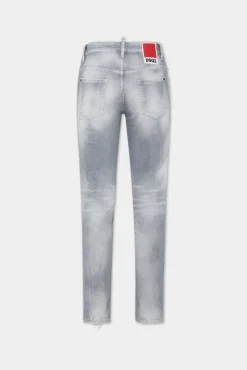 Brushed Grey Wash Medium Waist Jennifer Jeans