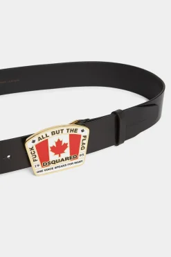 Canadian Flag Plaque Belt