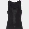 Coated Ribbed Knit Top