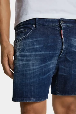 Dark Milky Way Wash Bro Jean Shorts