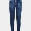 Dark Perfect Clean Wash Tidy Biker Jeans
