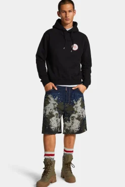 Dark Urban Camo Wash Surfer Shorts