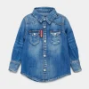 D2Kids Newborn Medium Preppy Wash Jean Shirt