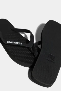 Dsquared2 Logo Flip Flops