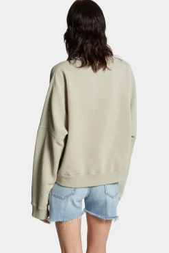 Fade Dyed Onion Cropped Sweatshirt