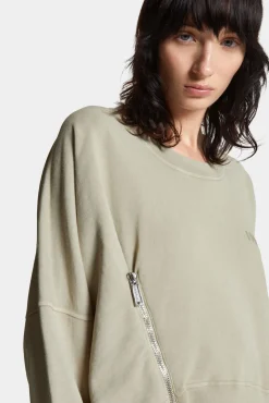Fade Dyed Onion Cropped Sweatshirt