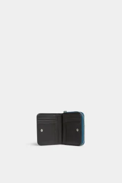 Gothic Dsquared2 Leather Zip Wallet
