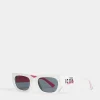Icon White Fuchsia Sunglasses
