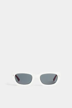 Icon White Fuchsia Sunglasses