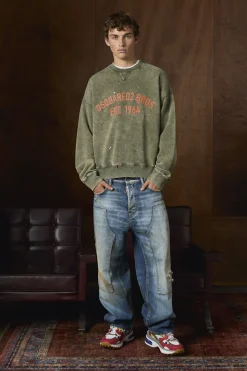 Marble Dyed With Vanish Spot Cypro Fit Sweatshirt