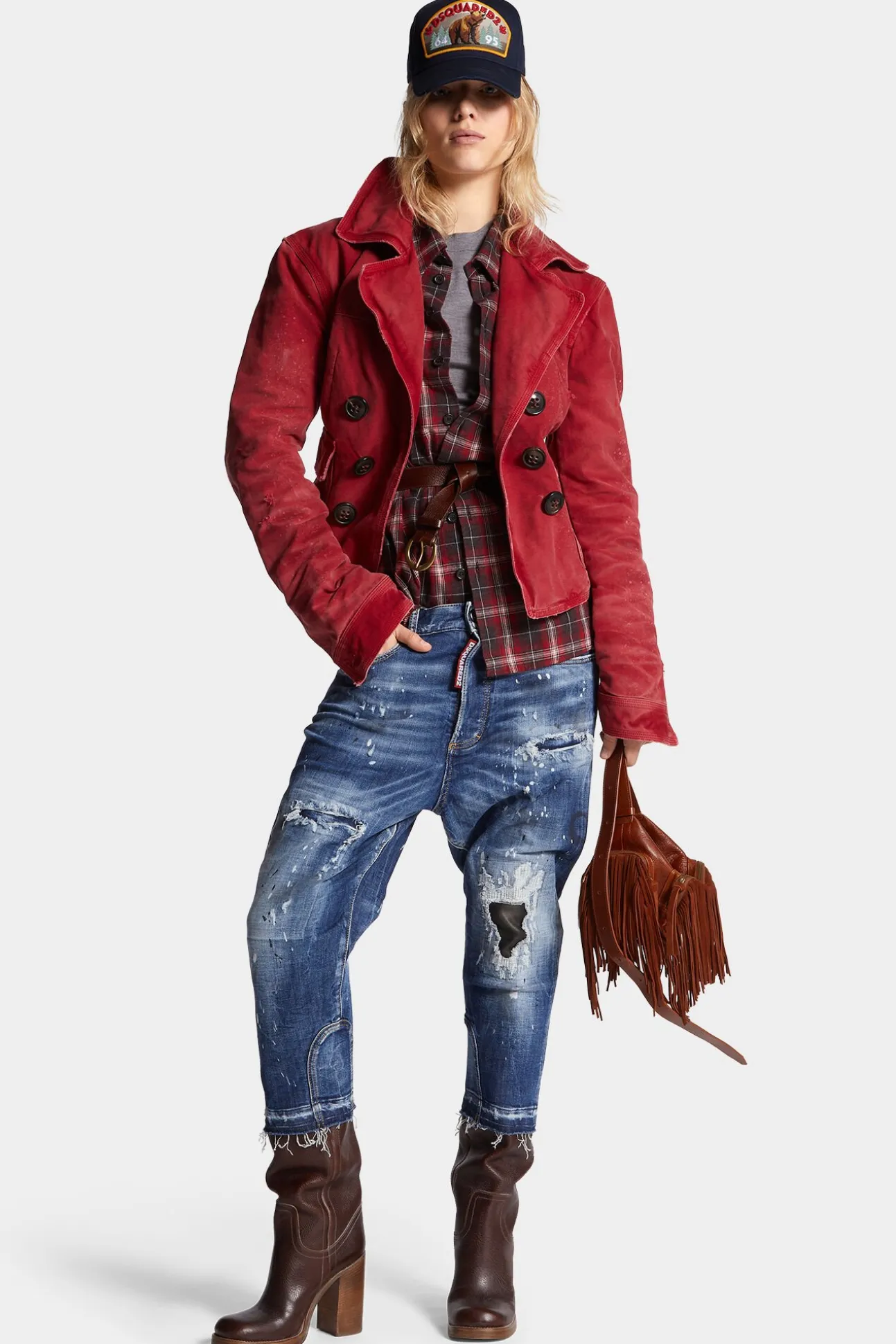 Medium Ripped Wash Baby Carpenter Jeans