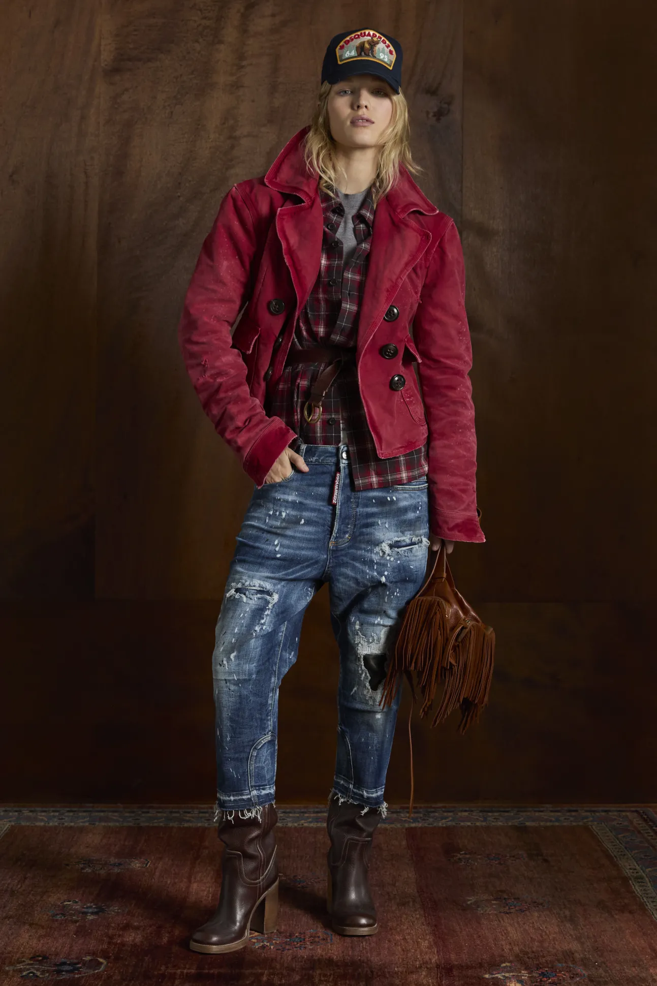 Medium Ripped Wash Baby Carpenter Jeans