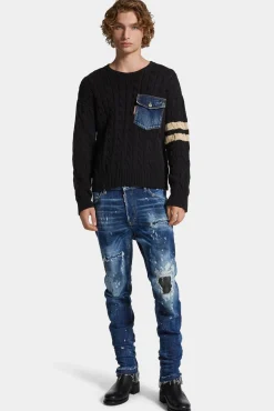 Medium Ripped Wash Cool Guy Jeans