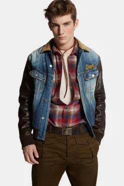 Medium Rusty Nail Wash L.A. College Jean Jacket