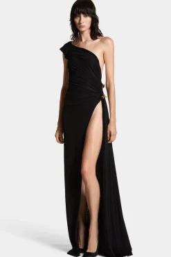 One Shoulder Jersey Dress