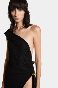 One Shoulder Jersey Dress