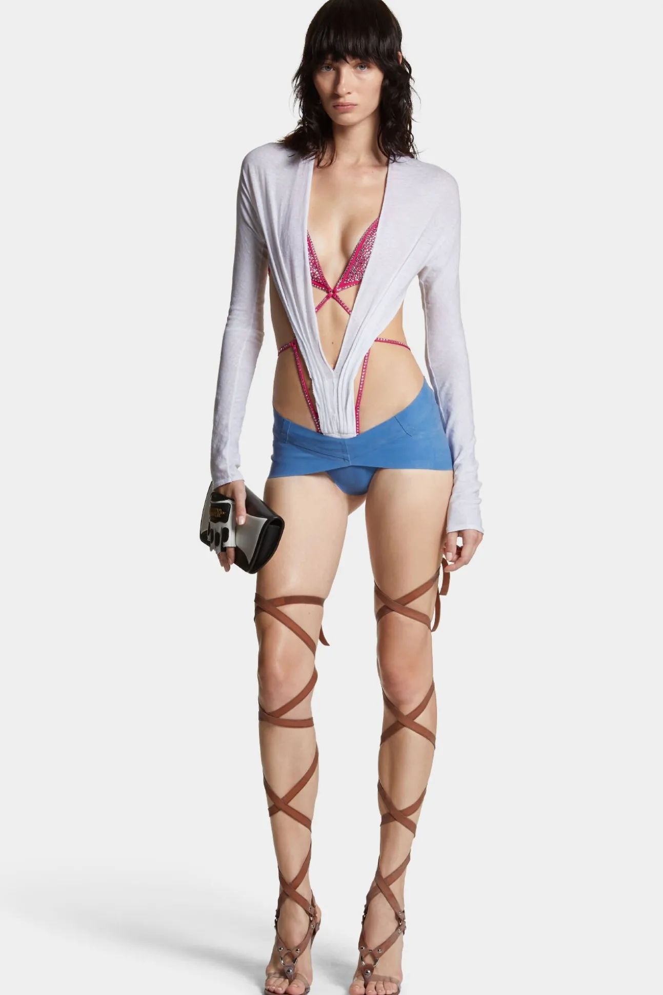5-Pocket Latex Hot Pants