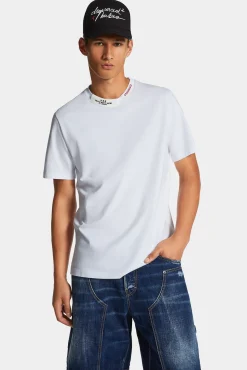 Regular Fit Embroidered Neck T-Shirt
