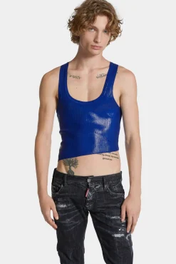 Ribbed Knit Asymmetric Top