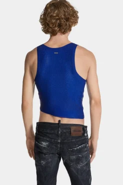 Ribbed Knit Asymmetric Top