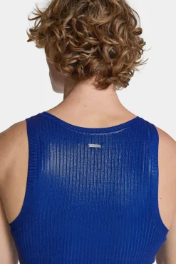 Ribbed Knit Asymmetric Top