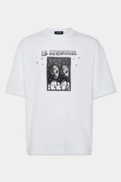 Wash Loose Fit Cartoon T-Shirt