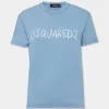 White Fade Just Right Fit Handwritten Logo T-Shirt